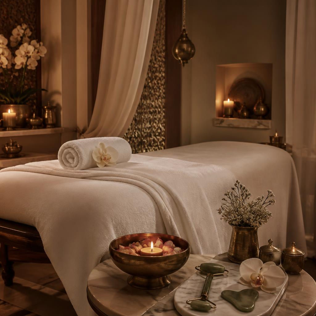 Facial and beauty treatment essentials at Aadhya Beauty Spa